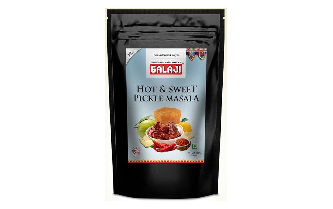 Galaji Hot & Sweet Pickle Masala    Pack  200 grams